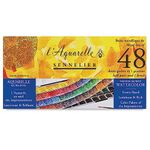 Sennelier : Watercolour : Classic Metal Tin Set of 48 Half Pans