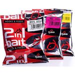 Fjuka 2in1 Bait - 3 bag pack white, yellow, red. The soft feed pellet that’s a perfect hookbait.