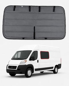 VANLUSIS Extra-Thick Magnetic Insulated Sliding Door Window Cover for 2014–2026 RAM ProMaster Vans with No Plastic Trim, Blackout Privacy Sun Shades for Stealth Camping – Dark Gray