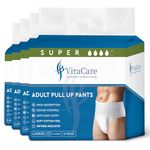 40 x Incontinence Pants Men & Women | with Wetness Indicator & Soft-Stretch Waistband | Adult Nappies | Waist Size Large 80-156 cm | Adult Diapers |(4 Packs of 10) (Large)