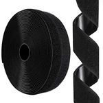 3/4 Inch x 26 Feet Hook and Loop Tape Sticky Back Fastener Roll, Nylon Self Adhesive Heavy Duty Strips Fastener for Home Office School Car and Crafting Organization