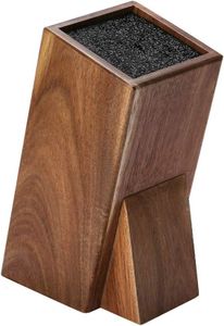 Knife Holder, Universal Acacia Wood Knife Holder，Large Capacity Knife Blocks Only, Kitchen Household Multifunctional Knife Storage and Placement Rack (Other(Acacia Wood))