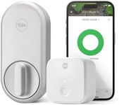 Yale Approach Lock with Wi-Fi, Retrofit Smart Lock in Silver