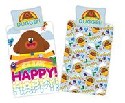 Hey Duggee Happy Single Duvet Cover - Official Reversible Bedding Set - Polycotton