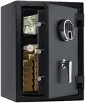 Fireproof and Waterproof Safe Box, 2 Cubic Feet Extra Large Lock Box, Home Safe with Programmable Keypad and Inner Lock, Security Safe