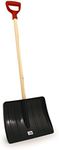 Charles Bentley Ergonomic Grip Snow Shovel/Scoop with Wooden Handle - Driveways Roads And Gardens - Lightweight