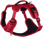 Rogz Handle Padded Control Dog Harness Red Large