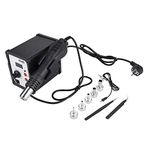 Soldering Station, 868D 110V/220V 700W Digital Display Anti-Static Hot Air Gun Heat Gun Rework Station with 5 Nozzles, Desoldering Station(US Plug 110V)