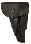 WWII GERMAN BROWNING 9MM HIGH POWER PISTOL HOLSTER- BROWN LEATHER