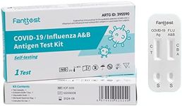 Fanttest 3-in-1 Combo RAT Test, Influenza Flu A/B and COVID-19 Rapid Antigen Test Kit - Nasal Swab