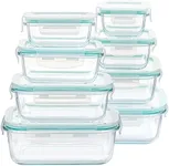 Vtopmart 8 Pack Glass Food Storage 
