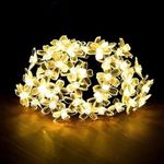 KAVYARA 36 LED 10 Meter Silicon Flower Fairy Indoor Outdoor String Lights for Home Decoration (Yellow)