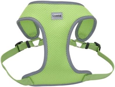Coastal Pet Comfort Soft Reflective Wrap Adjustable Dog Harness - No-Pull Dog Harness for Small & Large Dogs - Lime - 5/8" x 16"–19"