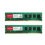 【DDR3 RAM】 GIGASTONE 16GB Kit (2x8GB) DDR3/DDR3L 1600MHz (1333MHz) PC3-12800 (PC3-10600) CL11 1.35V/1.5V 2Rx8 UDIMM 240 Pin Unbuffered Non ECC High Performance PC Desktop Memory Upgrade