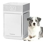 Pureborne Air Purifiers for Home Large Room Bedroom up to 3600 Sq Ft PM 2.5 Display Air Quality Sensor True HEPA Air Filter for Fur Odor Smoke, Air Cleaner with Three-Sided Air Inlet, White