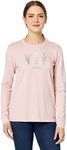 Life is Good Women's Detailed Wildflowers Long Sleeve Crusher Tee (Medium, Himalayan Pink), Himalayan Pink, Medium