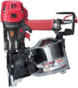 MAX USA CORP. MAX USA PowerLite HN90F High Pressure Framing Coil Nailer up to 3-1/2", red/black/silver