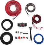 DS18 AMPKIT8 Gauge Amp Kit Amplifier Install Wiring 8 Ga Pro Installation Cables, 3000W (8 Gauge) Installation Kit for Car Audio Amplifiers