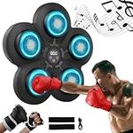 TOPEV Music Boxing Machine UK,Smart Music Boxing Machine Wall Mounted with 9-level Speed Adjustment,One Punch Boxing Machine with LED Light, Boxing Game with Bluetooth Music