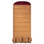 TETON Sports Deer Hunter Sleeping Bag; Warm and Comfortable Sleeping Bag Great for Camping Even in Cold Seasons; Brown, Right Zip, brown / -18c / right zip