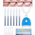 Teeth Whitening Kit Bleaching Gel, Teeth Whitening Set, Teeth Cleaning, Reusable Home Bleaching Kit for White Teeth, Teeth Whitening System