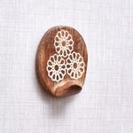 Indian-Shelf 6 Pack Wood Wall Hooks- Adhesive Wall Hooks -Decorative Wall Hooks for Hanging- Boho Wall Hooks -Sticky Coat Hooks Wall Mount- Wooden Towel Hooks for Bathroom Wall Mounted- Style 3