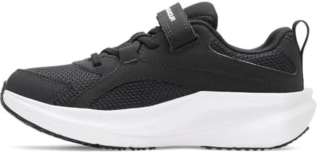 Under Armour Boys' Pre School Charged Assert 11 Alternate Closure, (001) Black/Black/White, 2.5, US