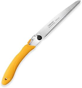 Toolux Folding Saw,9.45 Inch Hand Saws for Wood Camping, Large Dry Wood Pruning Saws With Hard Teeth, Quality SK-5 Steel Compact Design with Non-Slip Ergonomic Handle for Outdoor Use,9.45Inch-Yellow