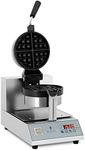 Royal Catering - RCWM-1300-RE - Round Waffle Maker (with LED, rotatable, 1300 W)