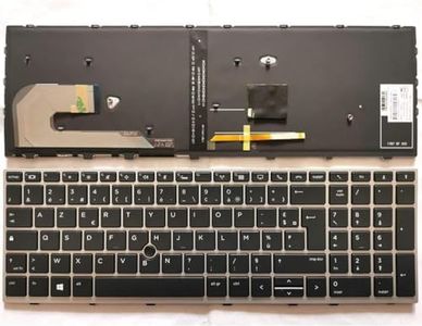 Clavier Français AZERTY rétro-éclairé pour HP EliteBook 850 G5 G6 / 855 G5 G6 / 755 G5 G6 / 750 G5 G6 / ZBook 15u G5 G6 L11999-051 L17970-051 L14366-051 HPM17B7 FR BE Laptop Keyboard