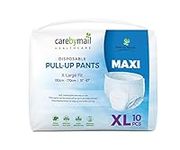 CarebyMail Maxi Adult Incontinence Pull Up Diaper Pants - Unisex Incontinence Pants - High Absorbency - X-Large (1 Pack of 10)