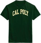 Barnesmith California State Polytechnic University Cal Poly Mustang Short Sleeve Adult Unisex T-Shirt, Classic, Hunter Green, X-Large