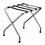 VINN DUNN Folding Luggage Rack Suitcase Stand,nylon webbing strap,Chrome Stainless Steel