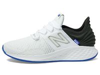 New Balance Men's Fresh Foam Roav V1 Running Shoe, White/Black, 8 M