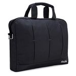 SHIBUI 15.6 Inch Laptop Shoulder Bag,Classic Lightweight Slim Portable Laptop Messenger Sleeve Case for Work/Travel,Fits 15-15.6 Inches Laptop/Notebook/MacBook/Ultrabook Computer,(Black 1000DY)