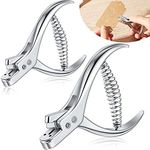 2 Pieces Pattern Notcher Stainless Steel Pattern Notcher Paper Notcher Pattern Punch Tool Designer Tailor Sewing Pliers Tailors Proofing Pliers Pattern Making Tool for Cloth Fabric DIY Crafts