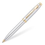 Sheaffer 100 Chrome with Gold Tone Ballpoint Pen in Self-Serve Packaging