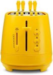 De Longhi CTLAP2203 Toaster with Tongs 550 Watt Yellow