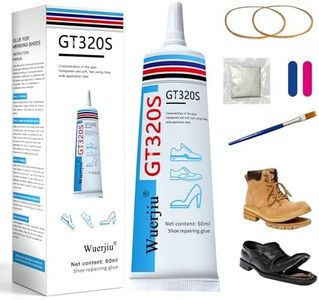 Wuerjiu Shoe Glue Sole Repair 60g, Waterproof Clear Sole Repair Adhesive, for Sneakers Boots Leather Heels Sandals All Footwear.