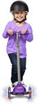 Radio Flyer Lean 'N Glide Scooter with Light Up Wheels Kids Scooter Purple