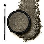 COLORESSENCE Ultra Graphic Eyeshadow | 14 Shimmery Eyeshadow Shades With Glittery Effect | Long Lasting and Crease Resistant Finish | Eyeshadow Brush FREE - Oxidized Silver