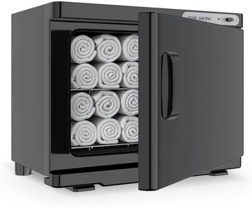 RyJaune Towel Warmer, 23L Towel Warmer Cabinet Can Hold 12 Wet Facial Towels,Hot Towel Warmer Use for Spa, Hair Beauty, Salon - Black
