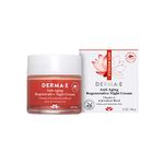 DERMA E Age-Defying Antioxidant Night Cream with Astaxanthin and Pycnogenol, 2 Oz