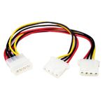 PYO2L - StarTech.com LP4 to 2X LP4 Power Y Cable - Bulk 9