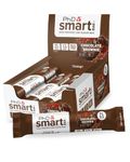 PhD Nutrition Smart Protein Bar Low Calorie, Nutritional Protein Bars/Protein Snacks, High Protein Low Sugar, Chocolate Brownie Flavour, 20g of Protein, 64g Bar (12 Pack)