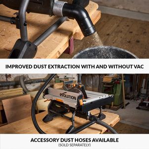 Evolution R255TBL Table Saw – 255mm Blade, Powerful Wood Cutting
