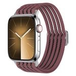 VEMIGON Stretchy Band Compatible with Apple Watch Straps 38mm 40mm 41mm 42mm 44mm 45mm 46mm 49mm, Elastic Nylon Breathable Weaving Sport Solo Loop for iWatch Series 10 9 8 7 6 5 4 3 2 1 SE Ultra