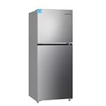 Upstreman 11.6 Cu.Ft. Silver Double Door Refrigerator with Large Capacity Top Freezer, Reversible Door, Auto Defrost, Energy Star, Adjustable Thermostat Control