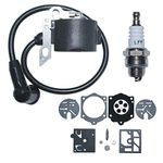 AUMEL Ignition Coil Spark Plug Repair Rebuild Kit for Stihl 015 015AV 015L Chainsaw 1114 404 3200