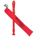 Percussion Plus PP1612 Colourful Soprano Descant Recorder - Red